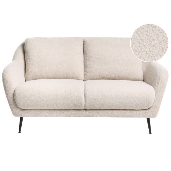Sofa 2 personers EIBY Boucle Beige