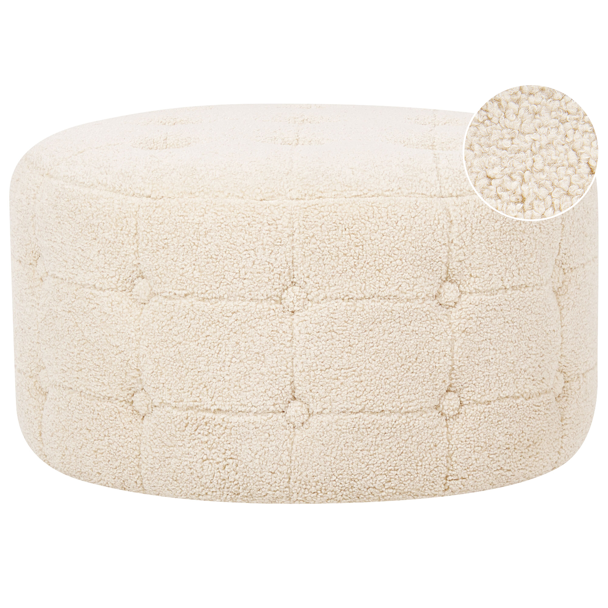 Puf TAMPA Boucle Beige