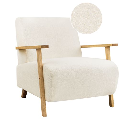 Lænestol LESJA Boucle Lys Beige