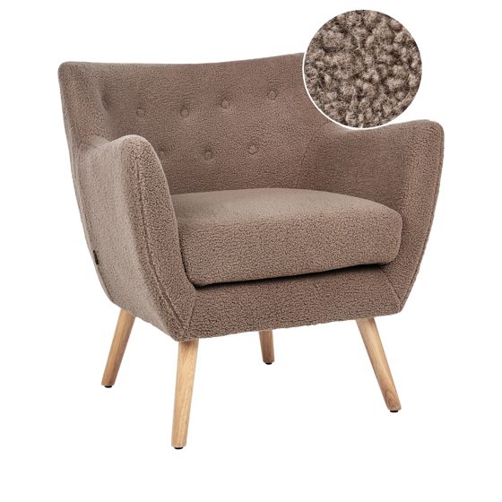 Lænestol DRAMMEN Boucle Brun