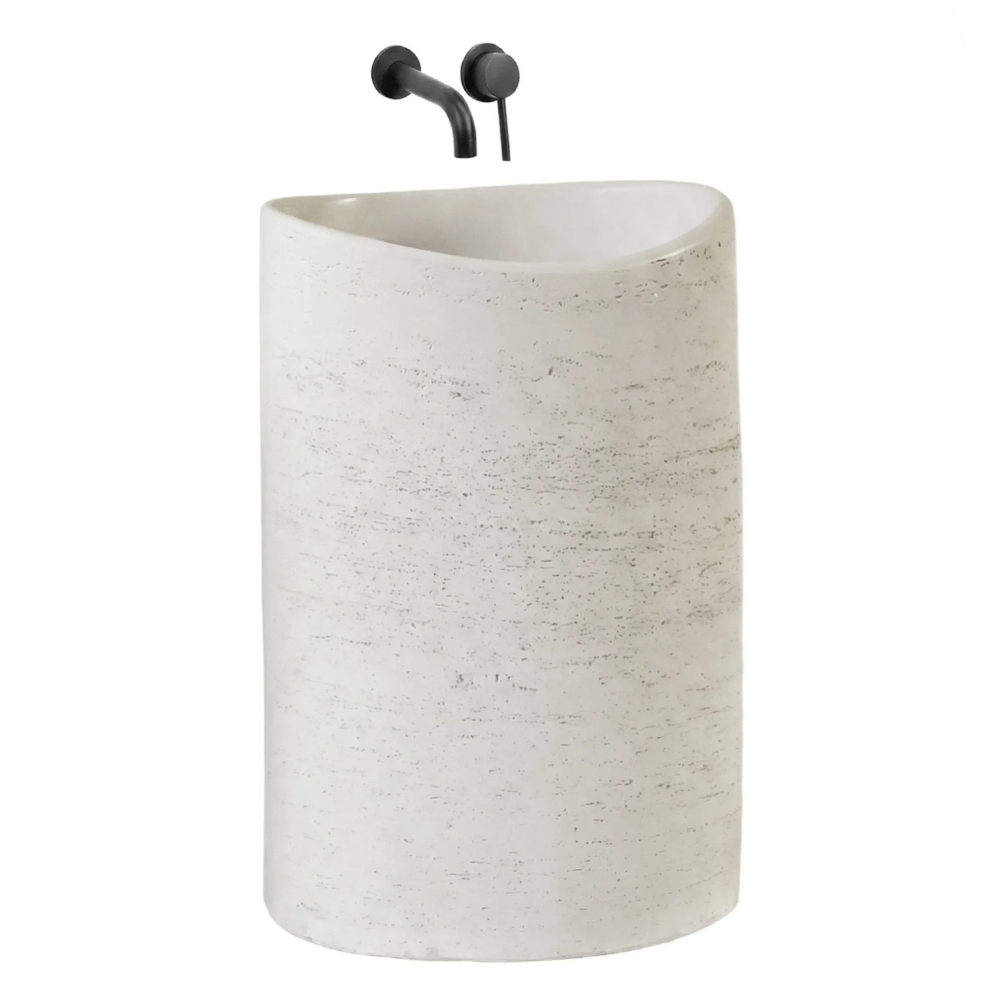 REA fritstående håndvask Merlo Beige, 34x55x85,5cm