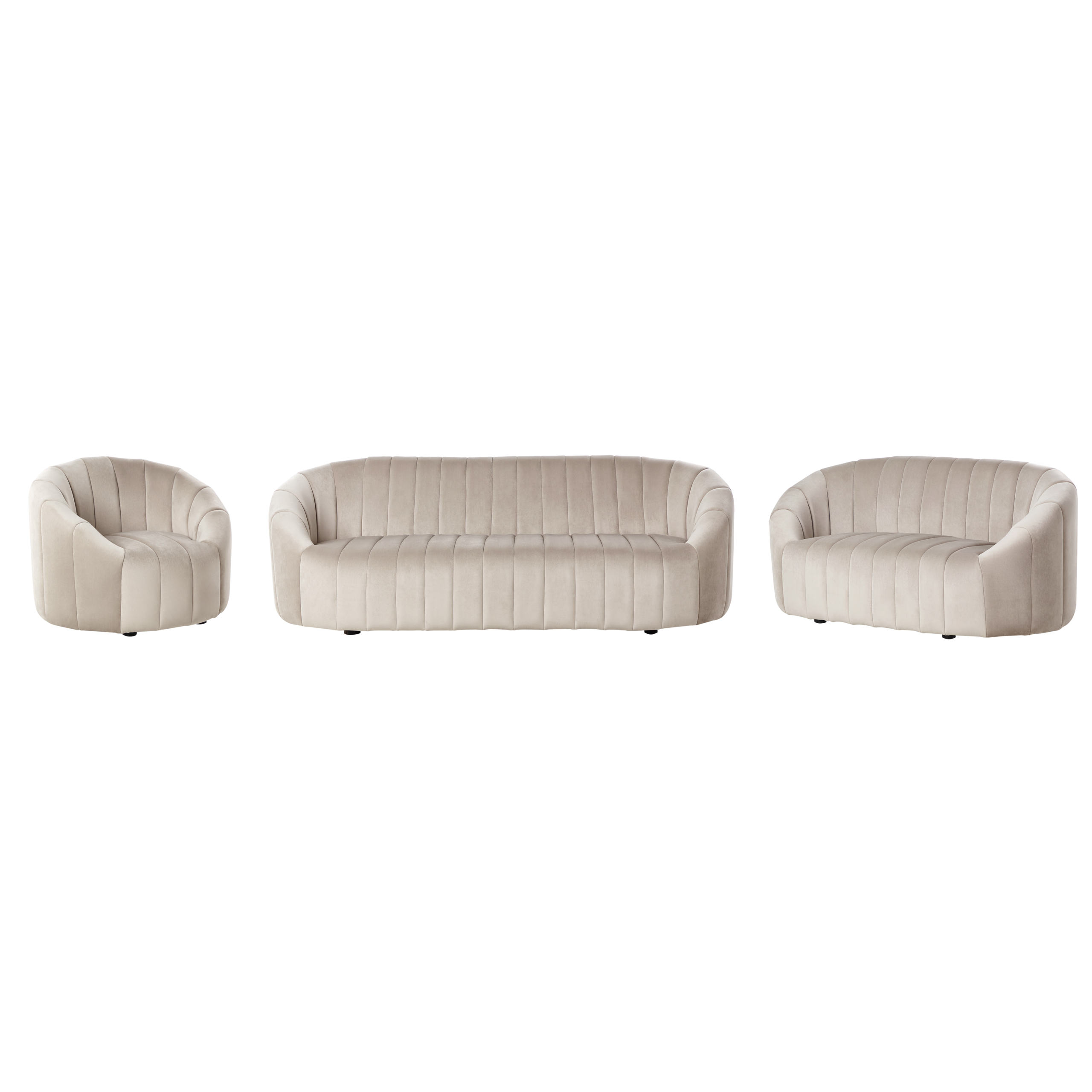 Sofasæt 6 personers MALUNG Velour Beige