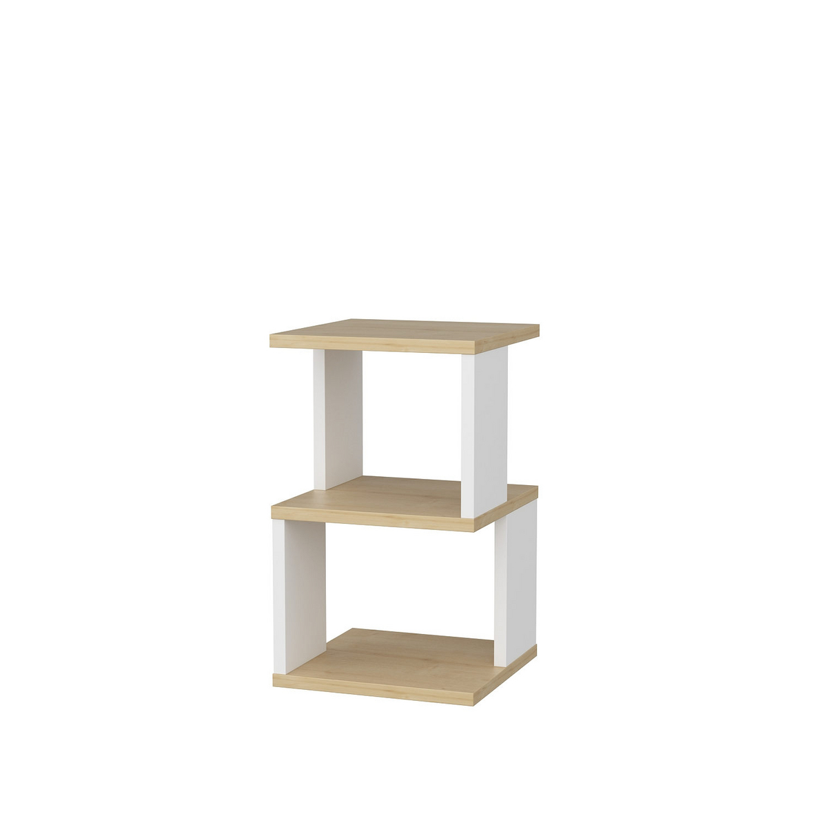 Norda Design Moderne skandinavisk natbord, 29.6 x 29.6 x 49.4 cm | 100% melaminbelagt, 18 mm tyk