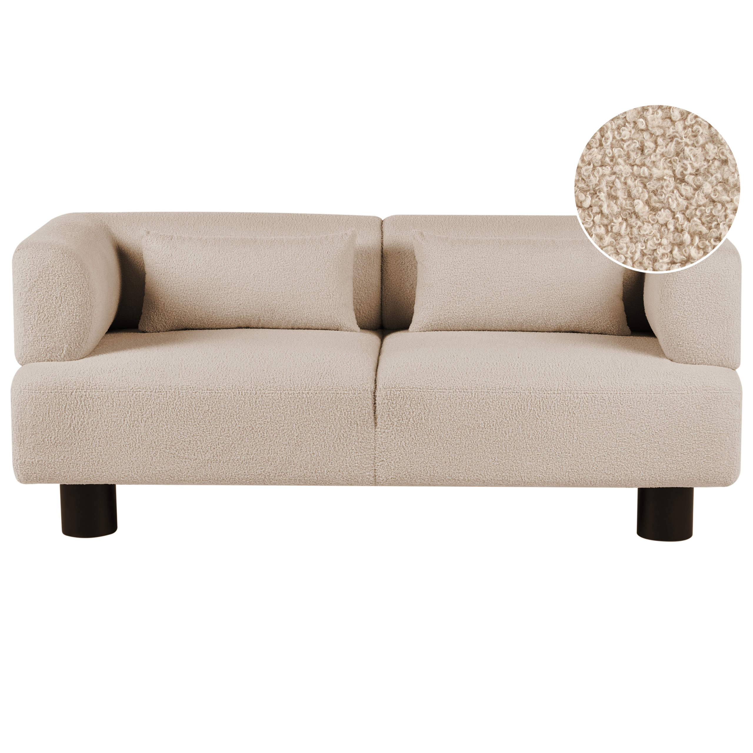 Sofa 2 personers MOVIK Boucle Beige