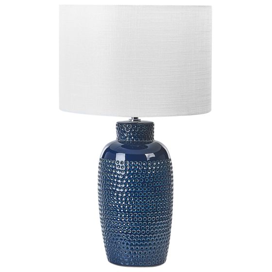 Bordlampe PERLIS Keramik Navy Blå