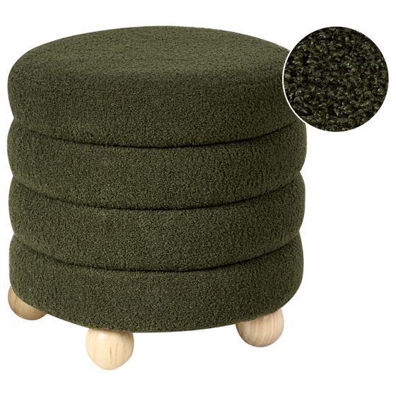 Puf CHILLY Boucle Grøn
