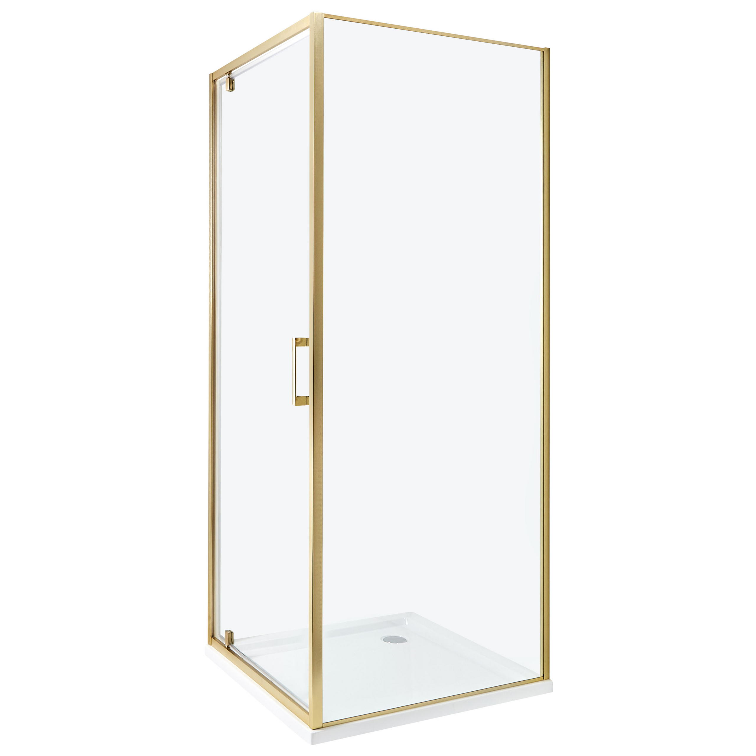 Brusekabine DARLI 70 x 70 x 185 cm Guld