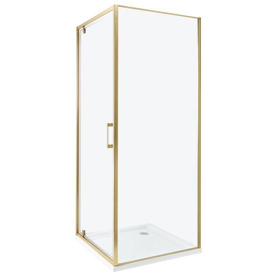 Brusekabine DARLI 70 x 70 x 185 cm Guld