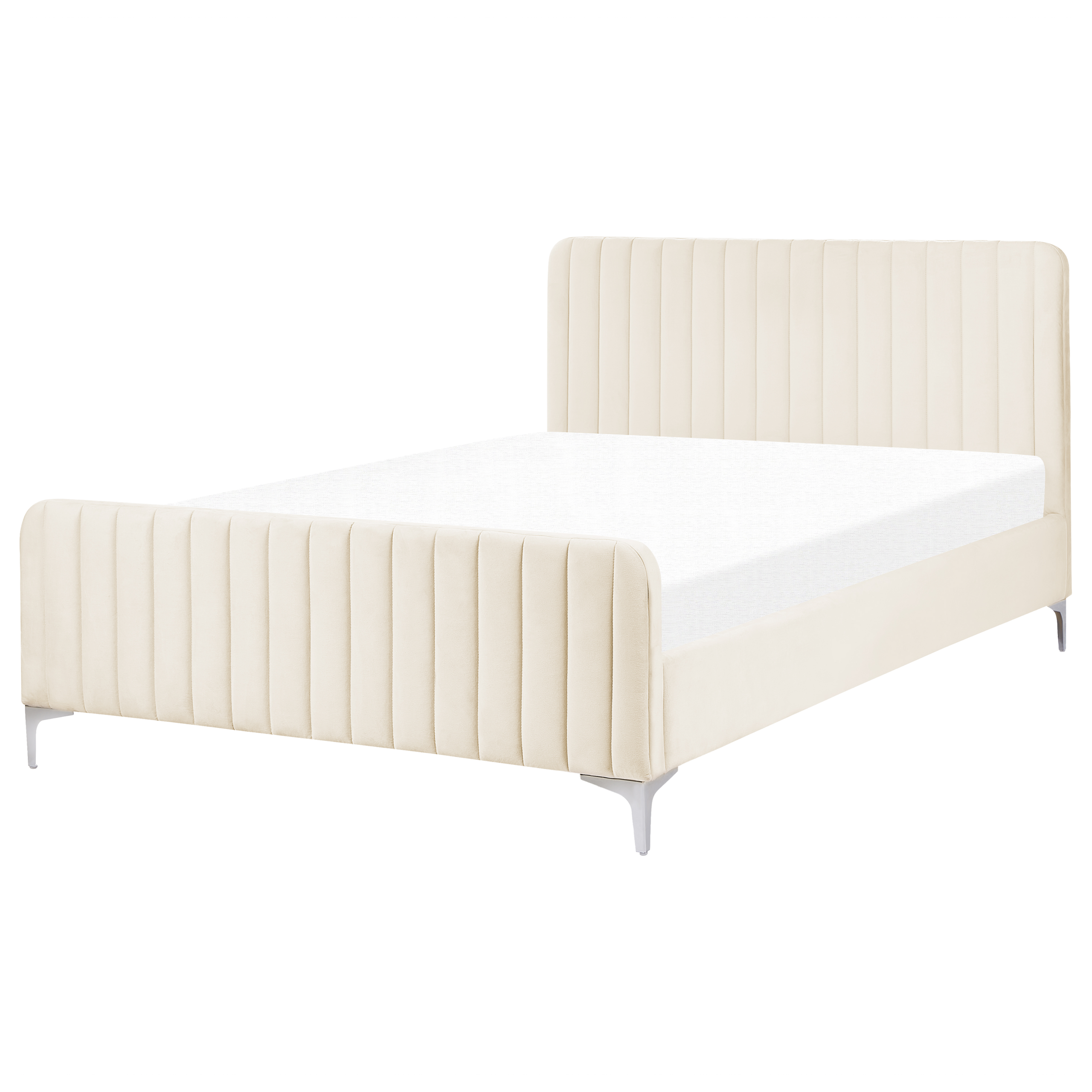Seng Velour LUNAN 140 x 200 cm Lys Beige