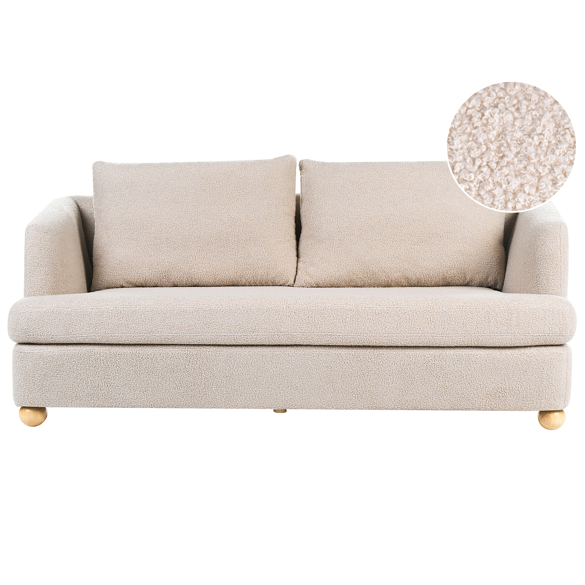 Sofa 3 personers RATTVIK Boucle Beige