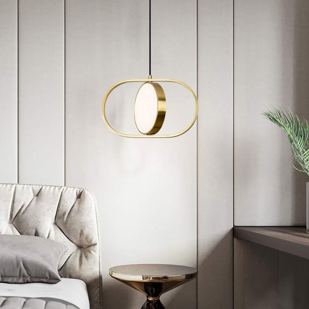 TOOLIGHT hængende loftlampe LED APP1555-CP Guld 30x17,5x17,5cm