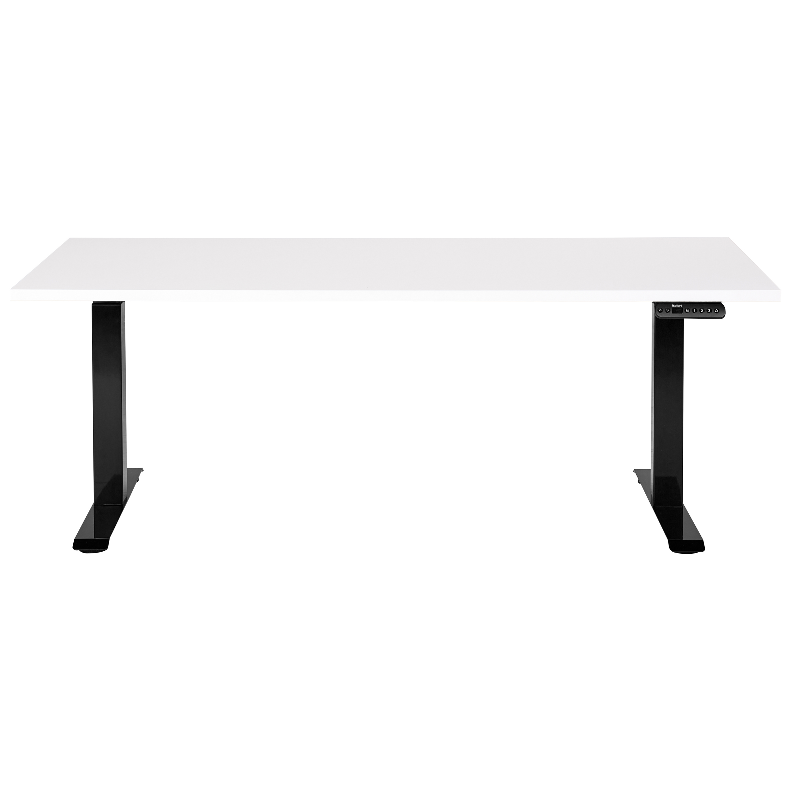 Elektrisk justerbart hæve sænkebord DESTINES 160 cm 72 cm Hvid/sort