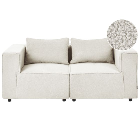 Modulsofa 2 personers AXEBO Boucle Cremehvid