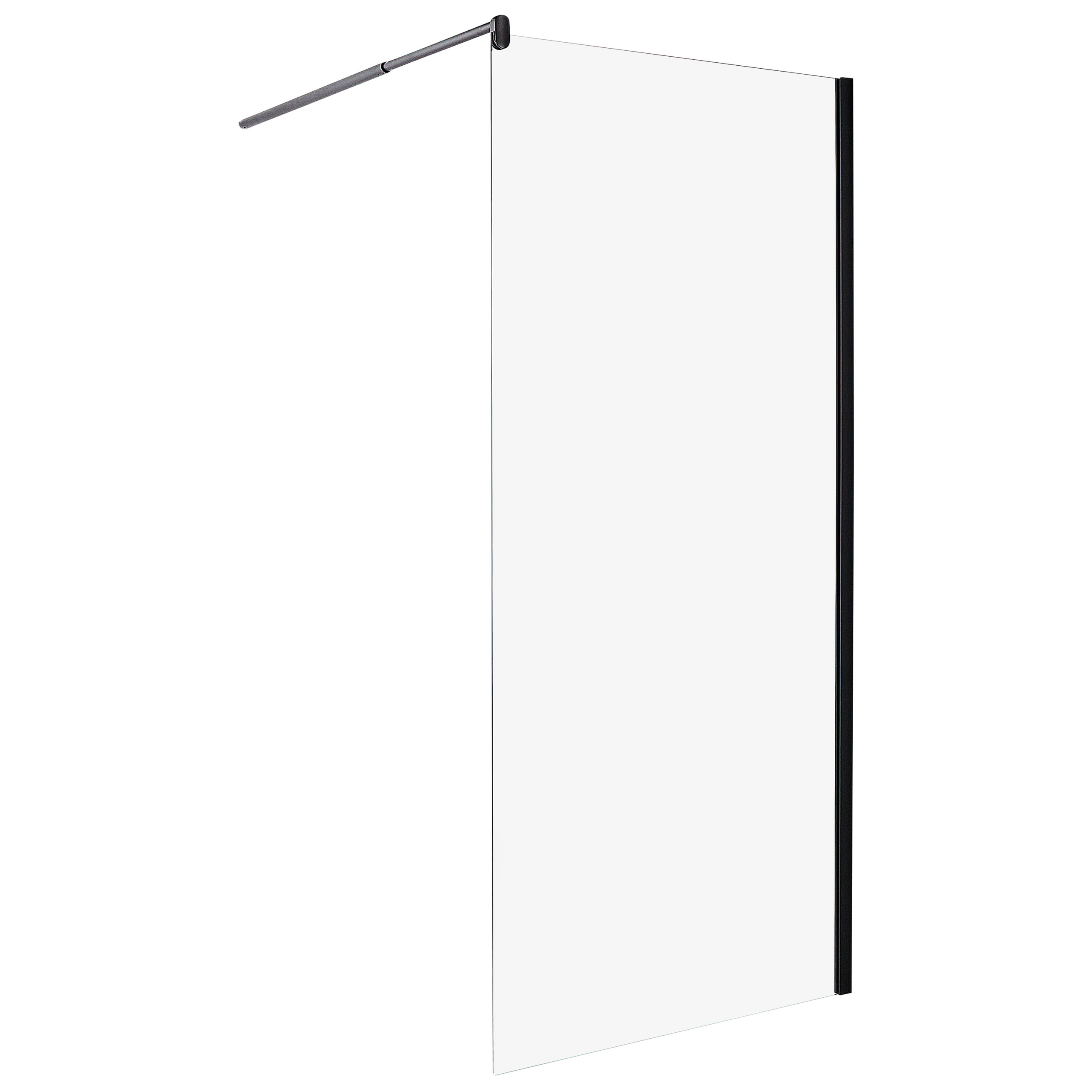 Brusevæg AHAUS 90 x 190 cm Sort