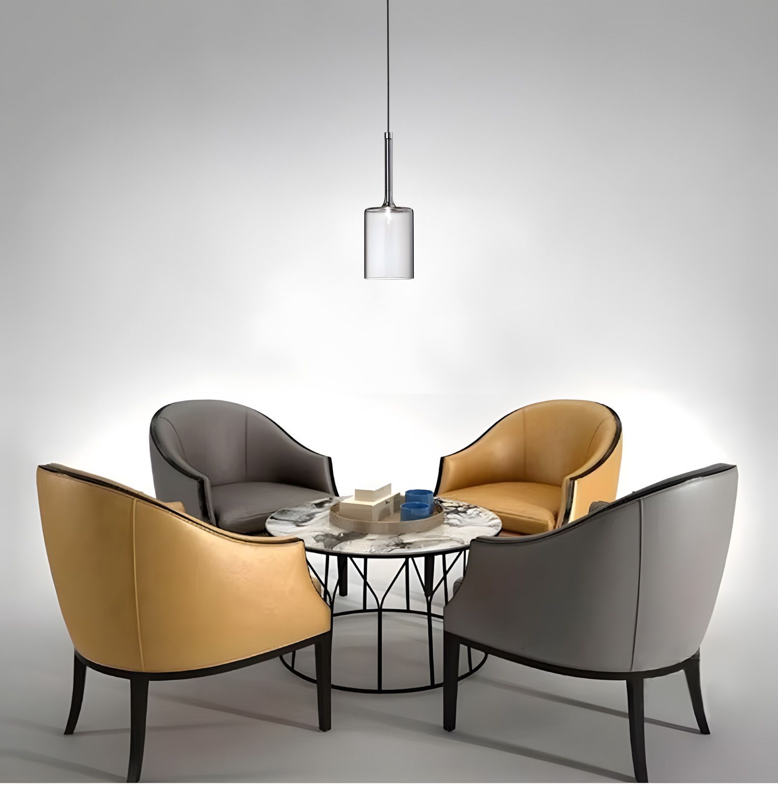 TOOLIGHT hængende loftlampe APP1703-1CP C Grå 14x8x33,5cm