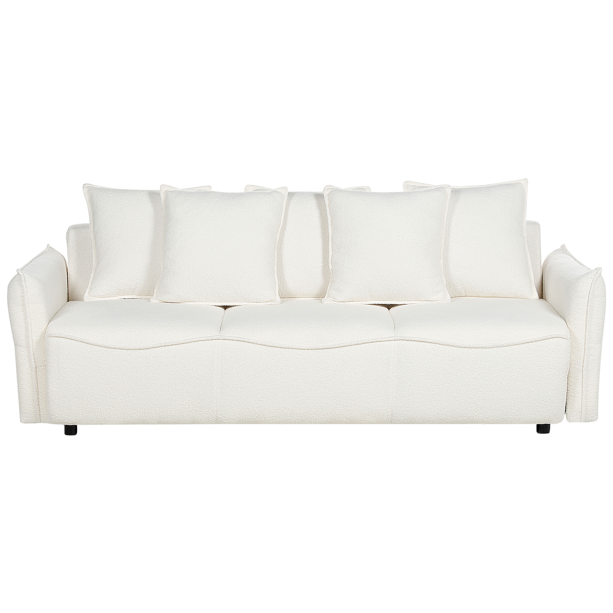 Sovesofa 3 personers KRAMA med opbevaring Boucle Hvid