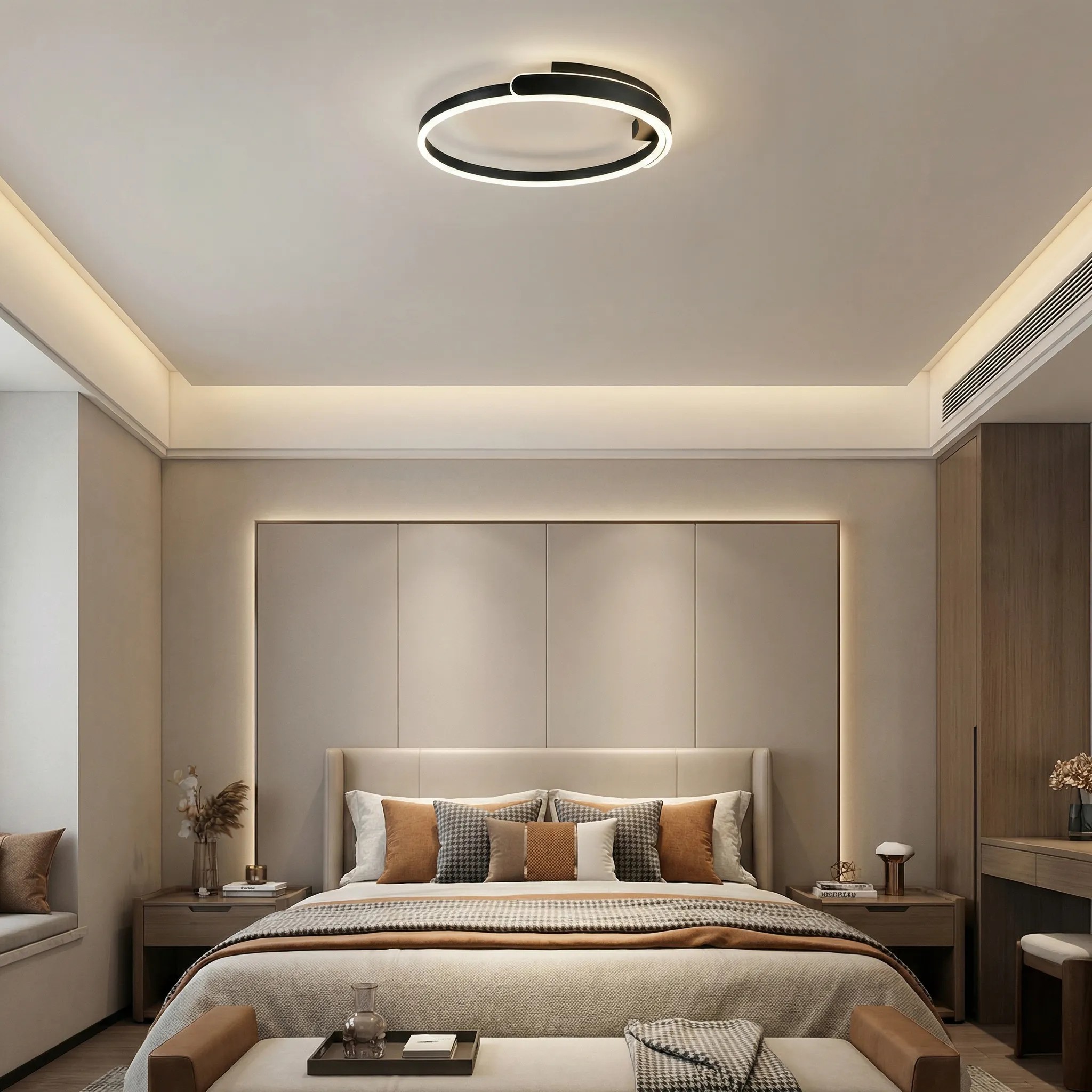 TOOLIGHT loftlampe APP1925-C Black LED Sort 49,5x49,5xcm