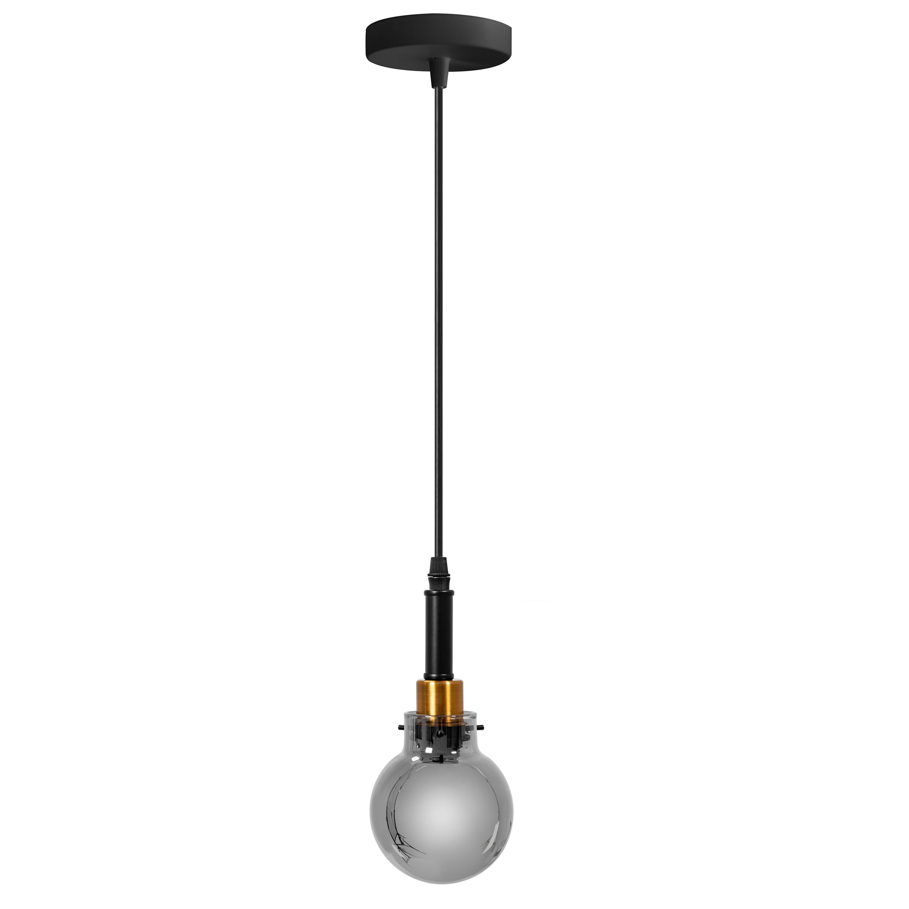 TOOLIGHT hængende loftlampe APP1124-1CP Sort/Guld 15x10x15cm