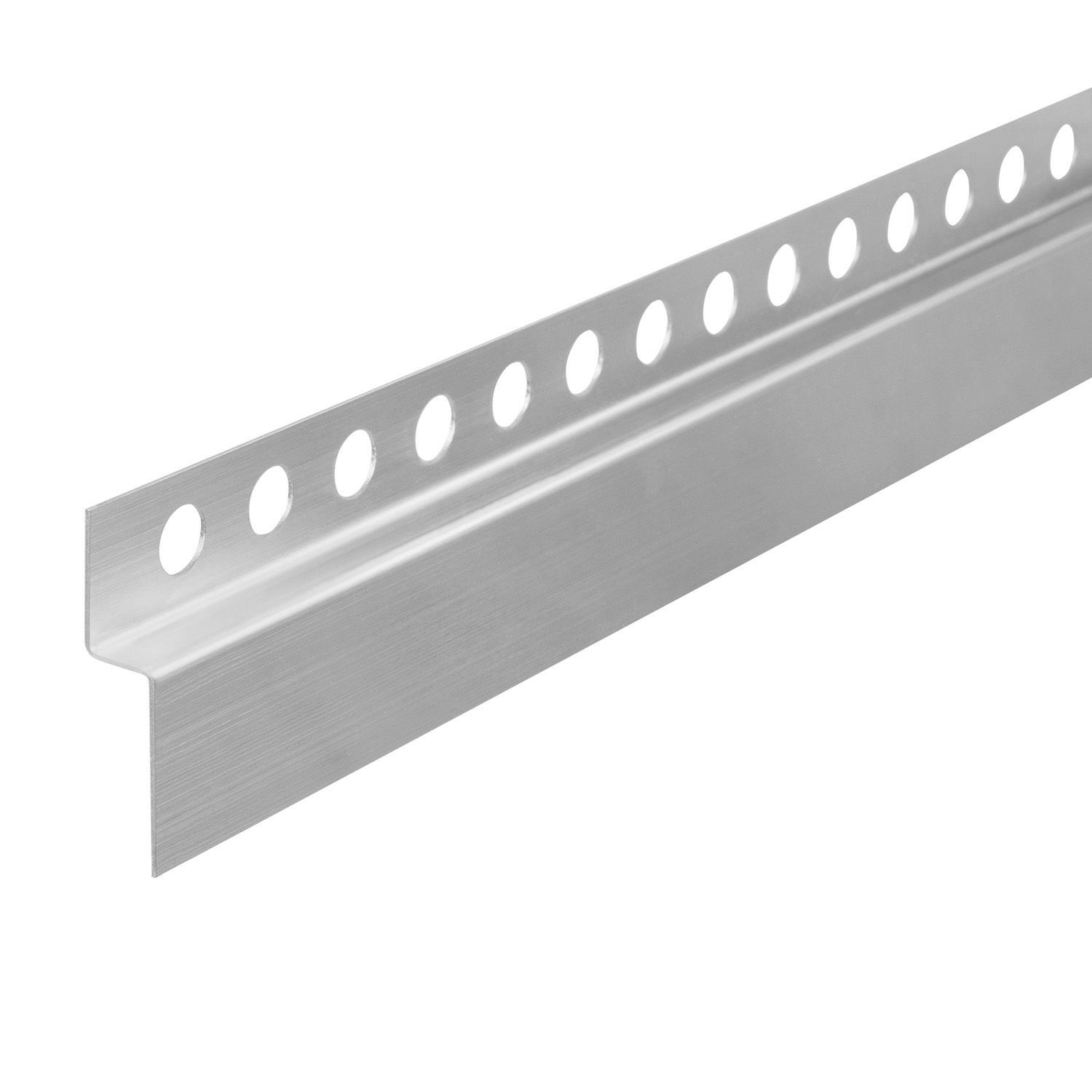 REA frontprofil til brusekar 130CM Børstet nikkel, 130x1,2x5,2cm
