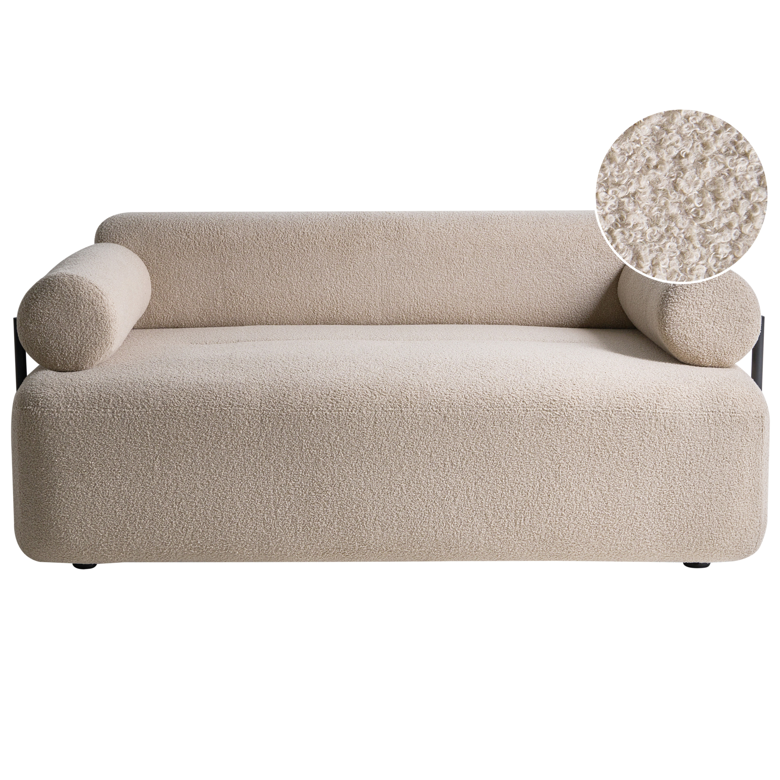 Sofa 2 personers ELVA Boucle Beige