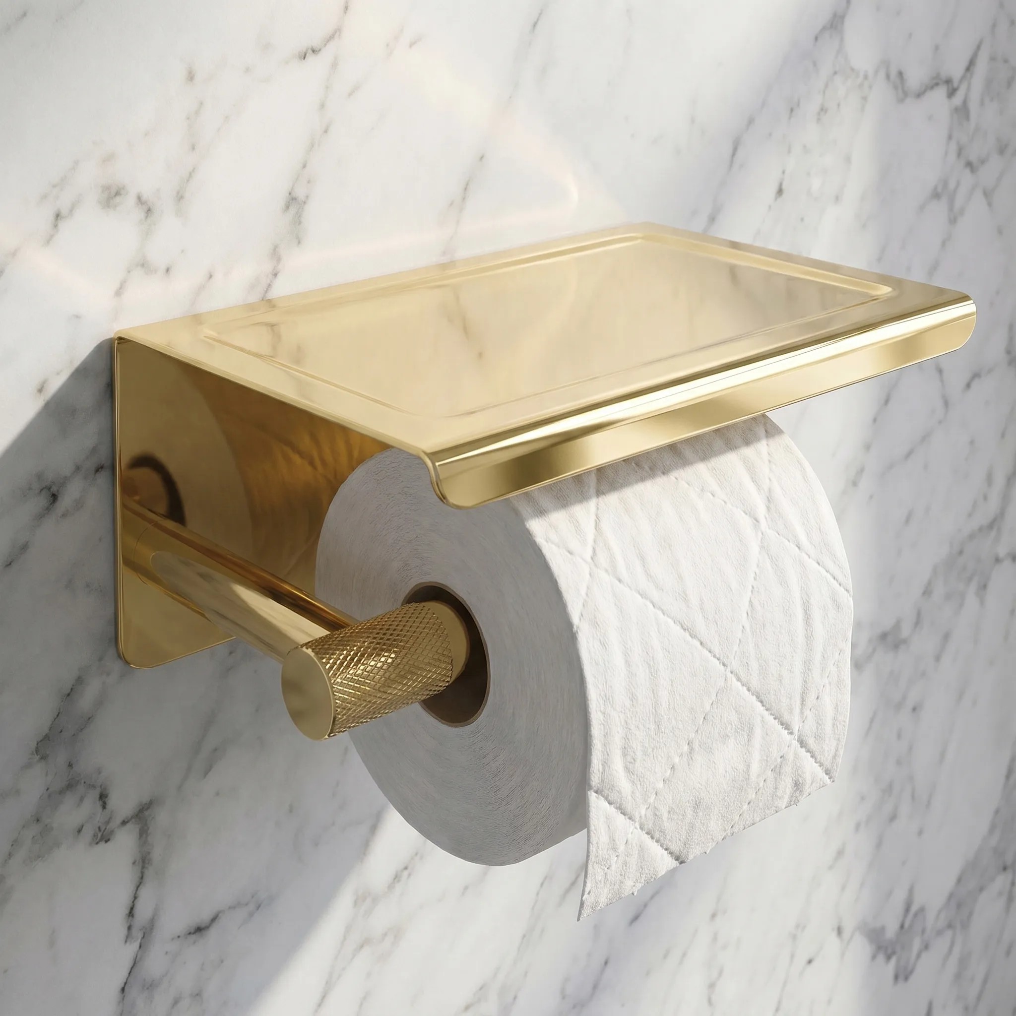 REA toiletpapirholder 6613 MODERN Guld, 11,5x19x8cm