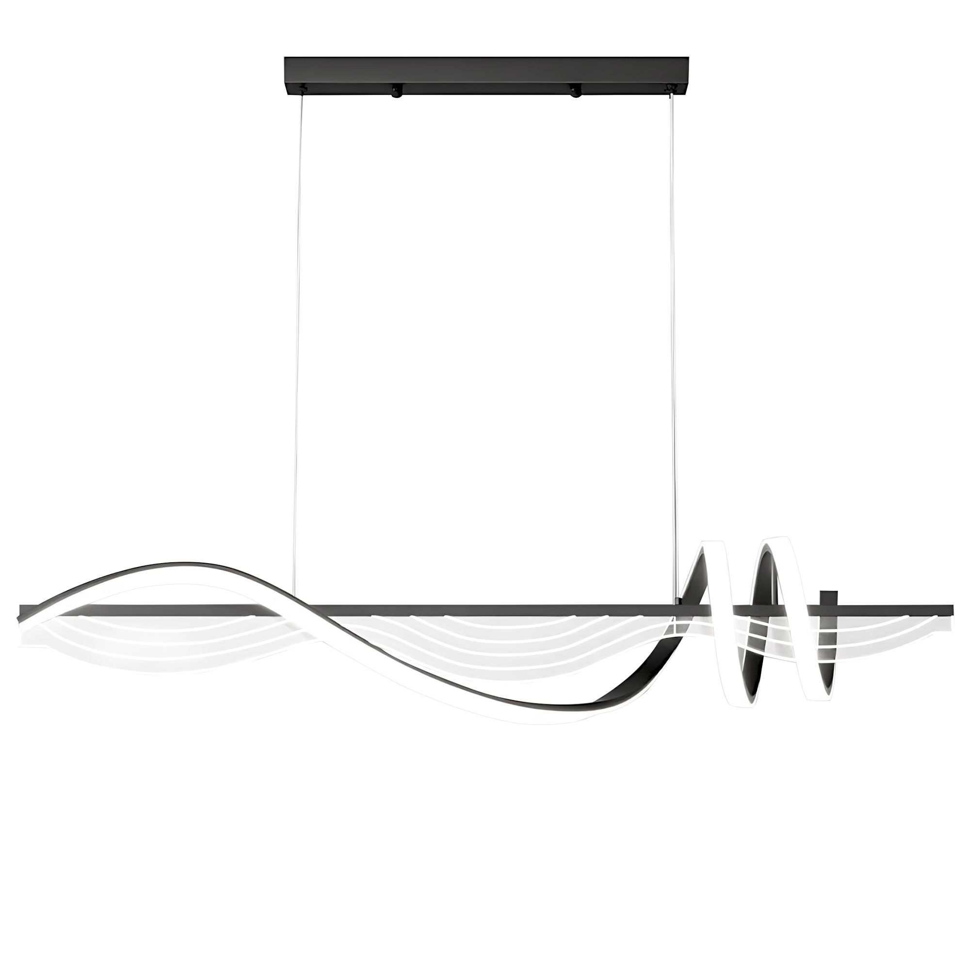 TOOLIGHT hængende loftlampe LHJ041-CP 120cm LED Sort 100x18x18cm