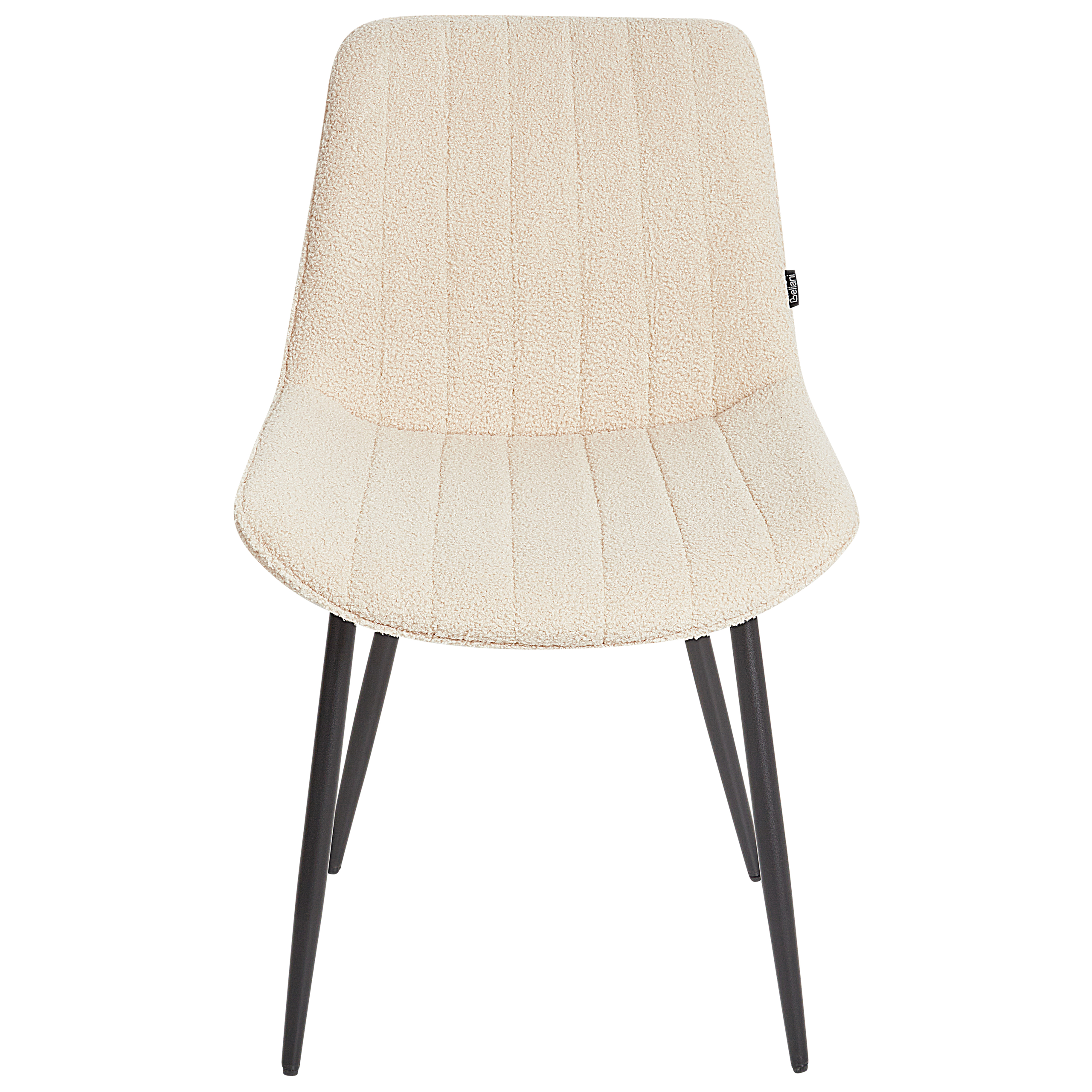 Sæt med 2 spisebordsstole DUBROVNIK Boucle Lys Beige