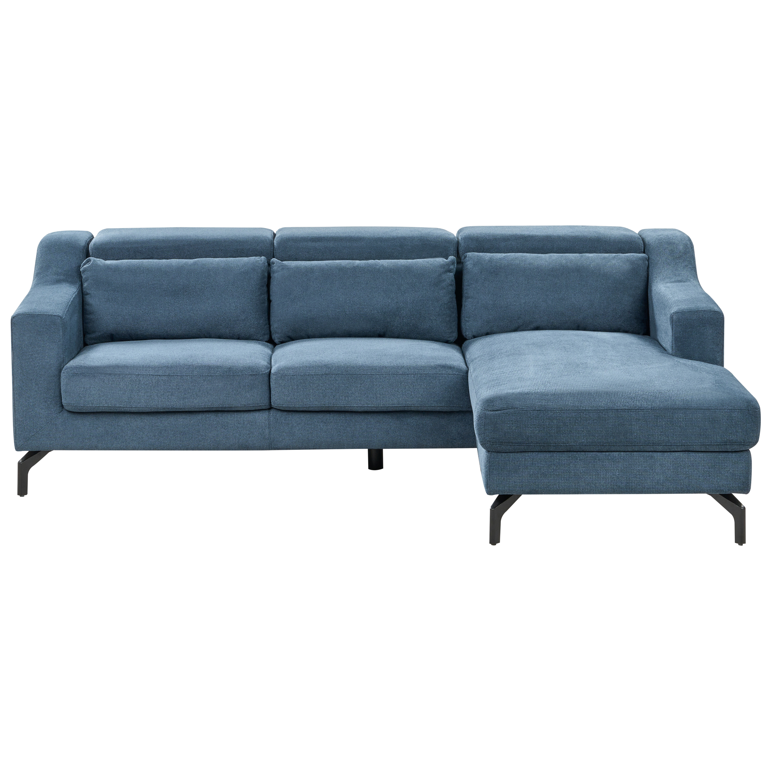Hjørnesofa 4 personers GLOSLI Navy Blå Venstrevendt