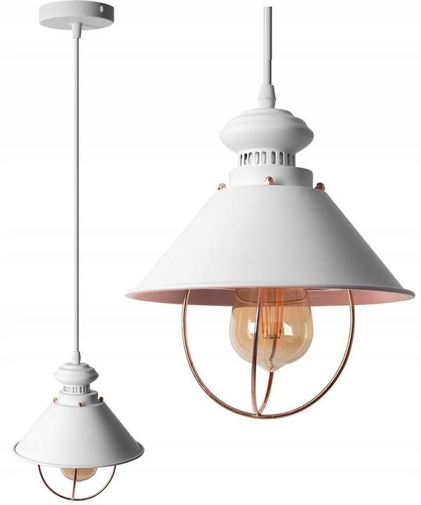 Toolight Pendellampe APP103-1CP LINZ Hvid 21,5x10x24cm