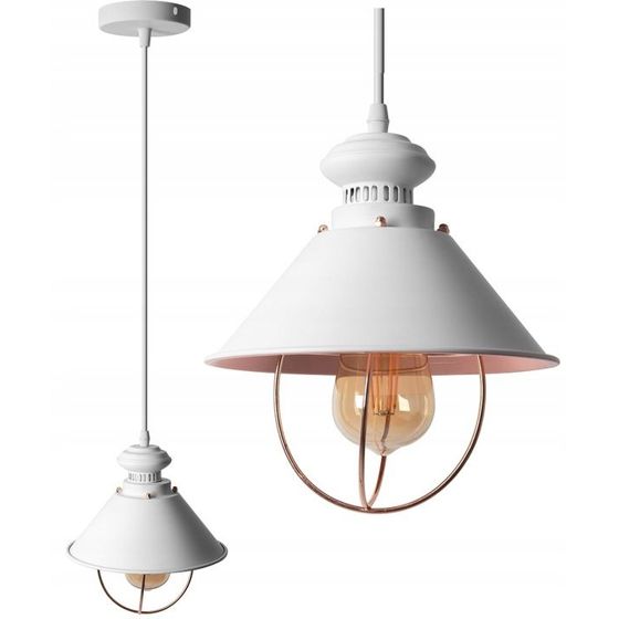 Toolight Pendellampe APP103-1CP LINZ Hvid 21,5x10x24cm
