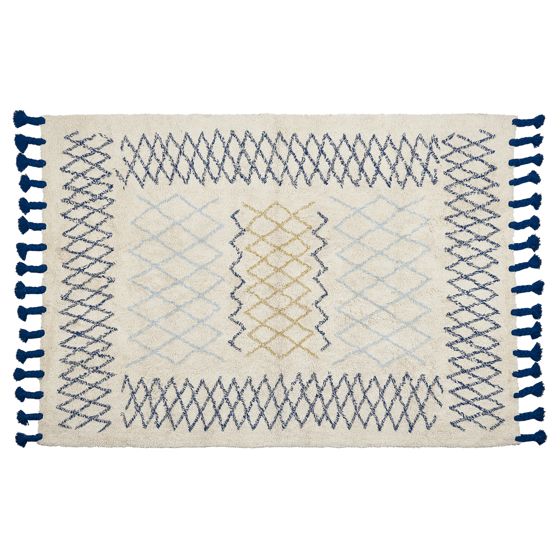 Gulvtæppe ERZINCAN Beige 140 x 200 cm Bomuld