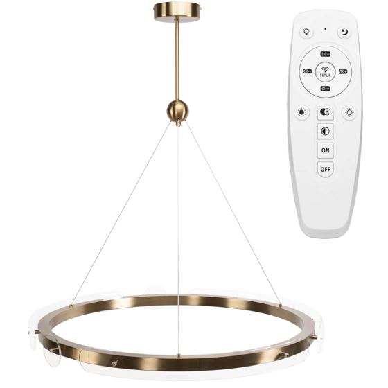 TOOLIGHT hængende loftlampe LED APP1549-CP Børstet guld 80x80x89cm