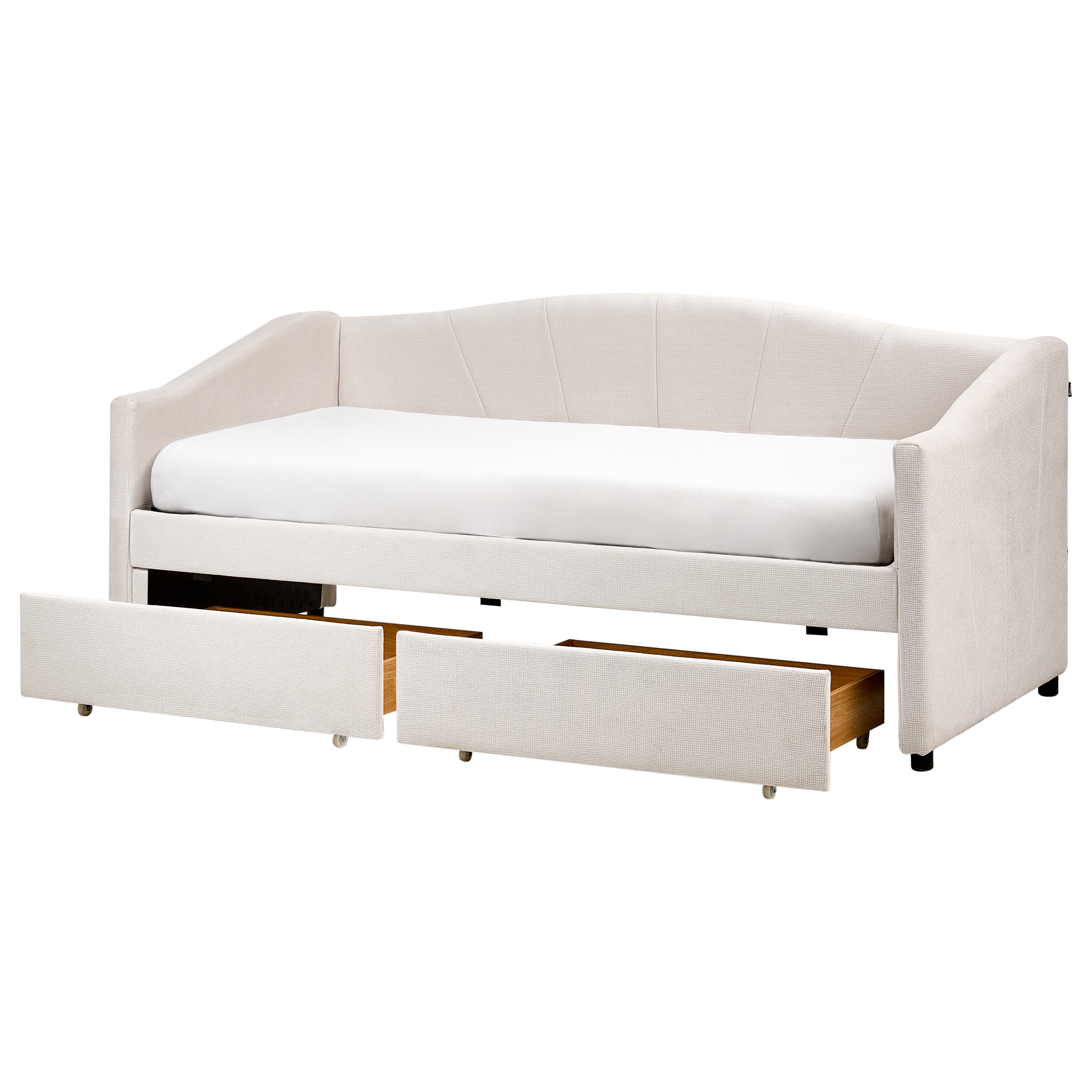 Daybed med opbevaring VITTEL Lys Beige 90 x 200 cm
