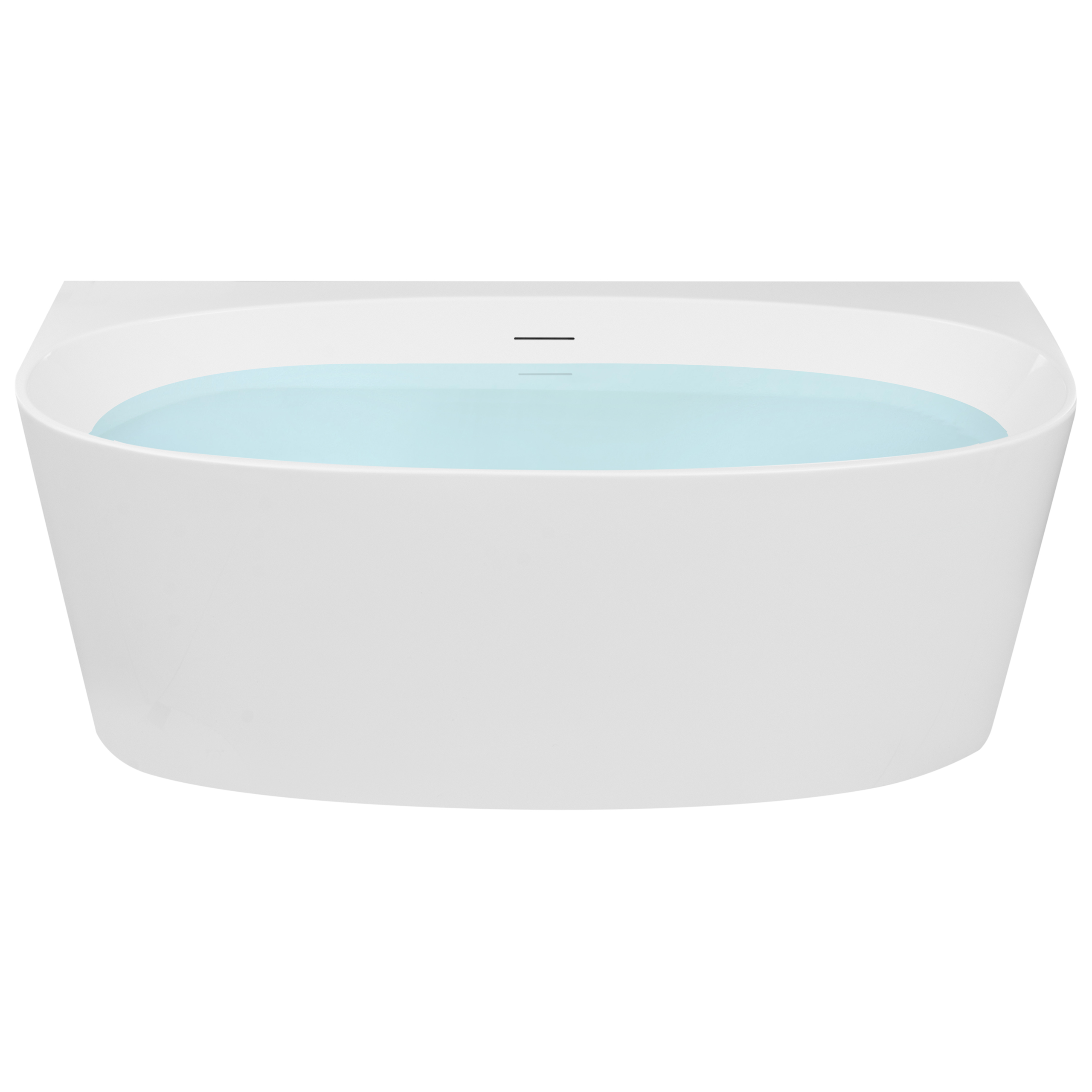 Back-to-wall badekar PARNAIBA 160 x 80 cm Hvid