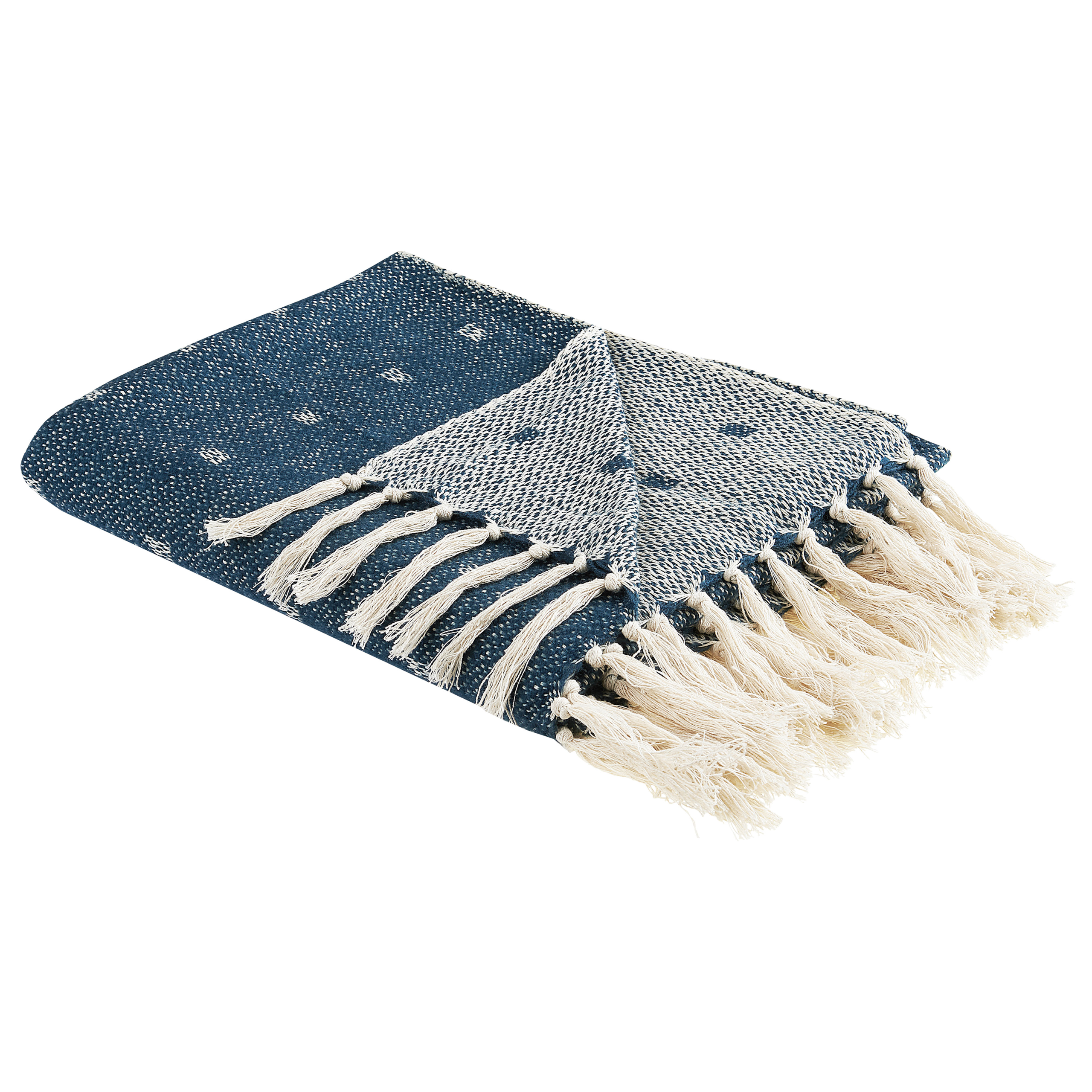 Plaid TAARI Bomuld 130 x 170 cm Blågrøn