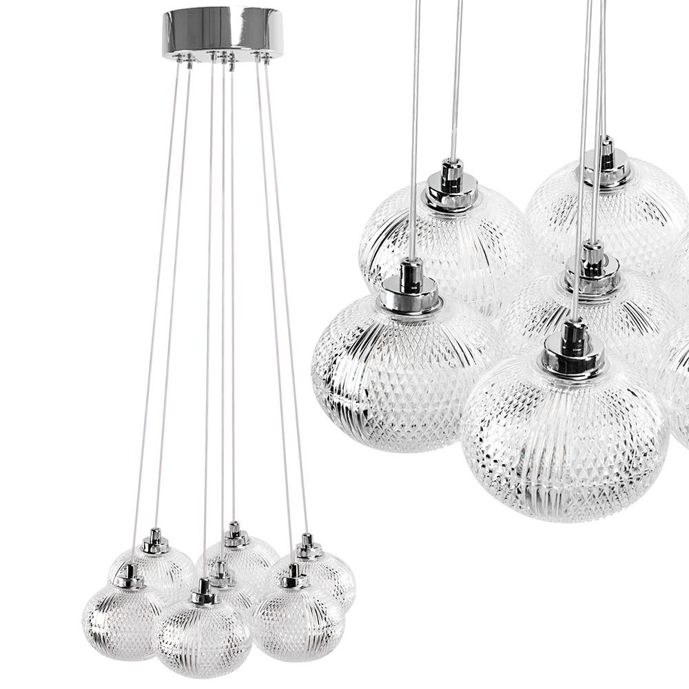 TOOLIGHT hængende loftlampe MS021-7CP Krom 4x12x115cm