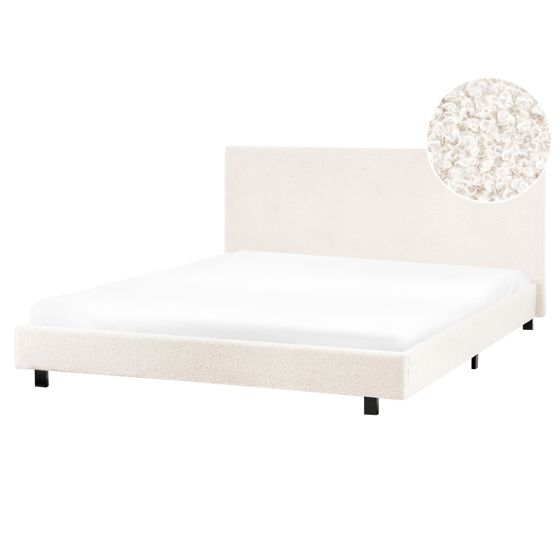 Vandseng Boucle ALBI 160 x 200 cm Cremehvid