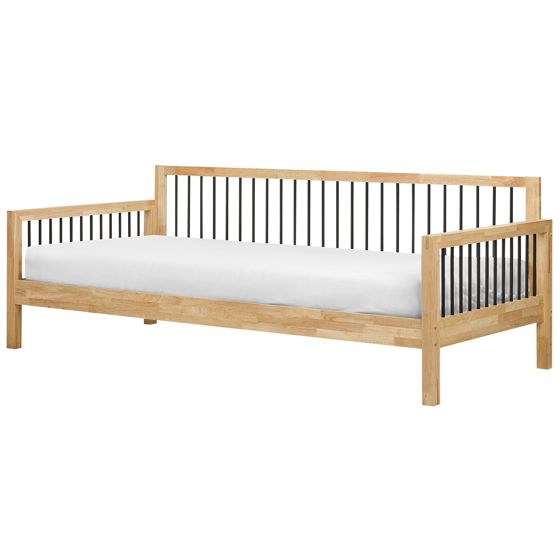 Daybed Træ TRICOT 90 x 200 cm Lysebrun
