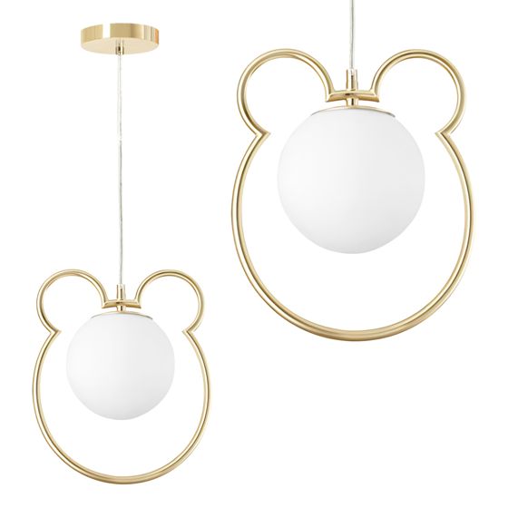 TOOLIGHT hængende loftlampe G105-1W Guld/Hvid 28x25x28cm