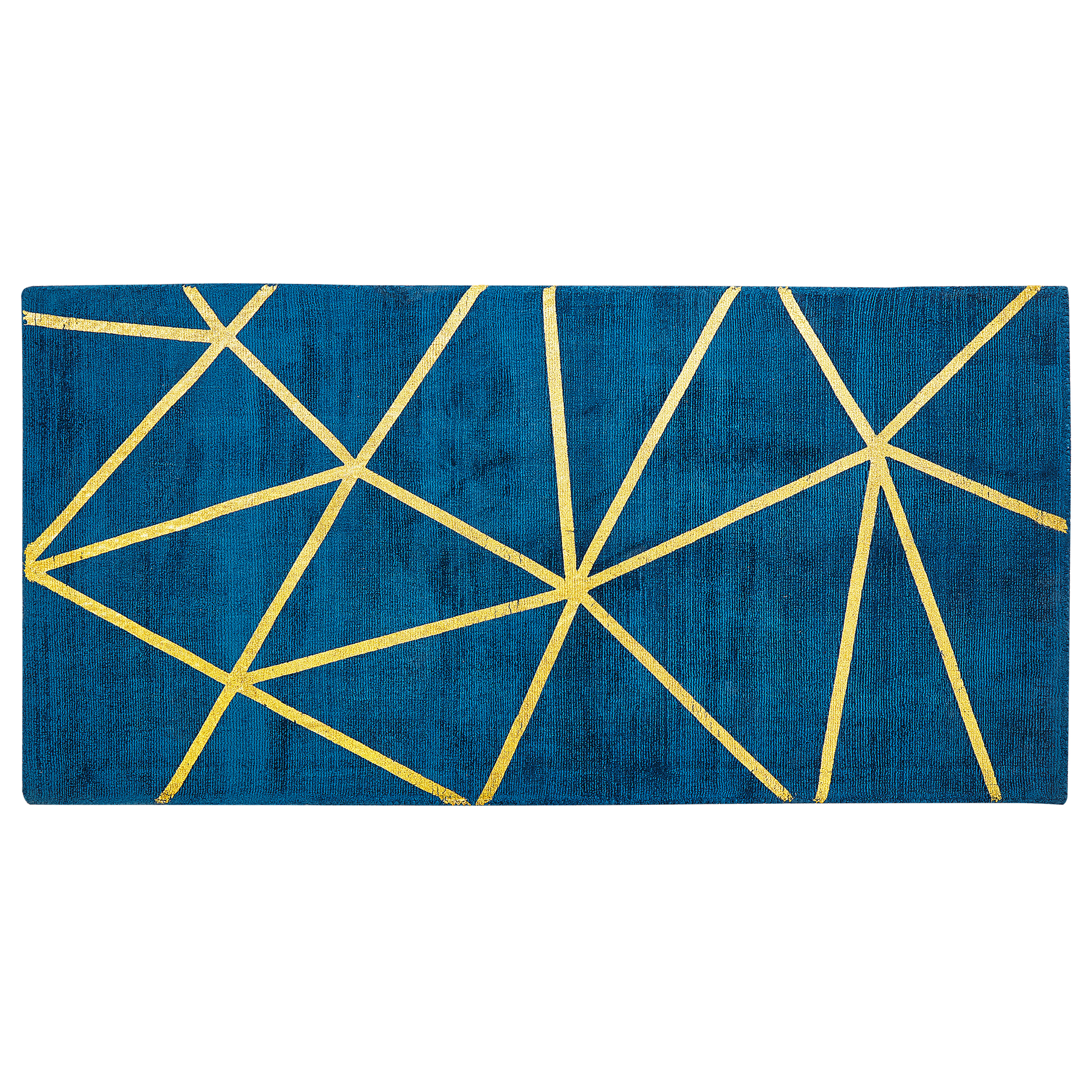 Gulvtæppe HAVZA Blå 80 x 150 cm Viskose