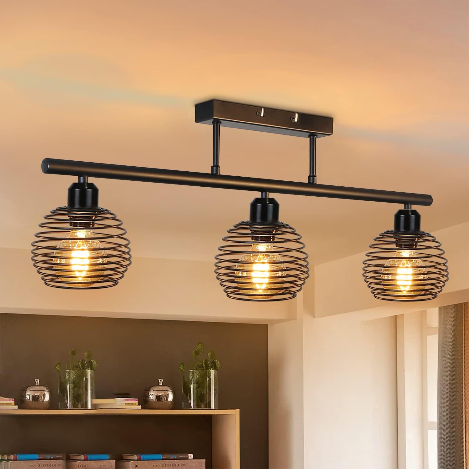 NETTLIFE Vintage, Retro - loftslampe, 25 W, E27, Industriel lampe, Sort, Design - lampe, Til stuen, Til soveværelset