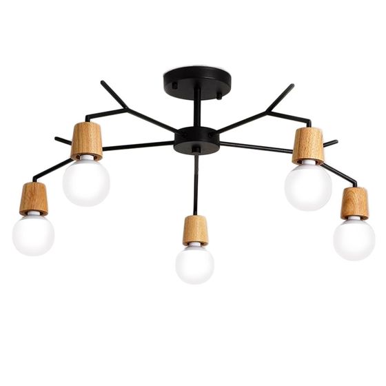TOOLIGHT loftlampe APP694-5C Sort 88x88x26cm