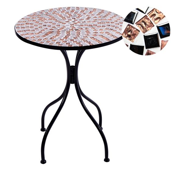 Bistro bord CARPINO 60 cm 60 cm Sort