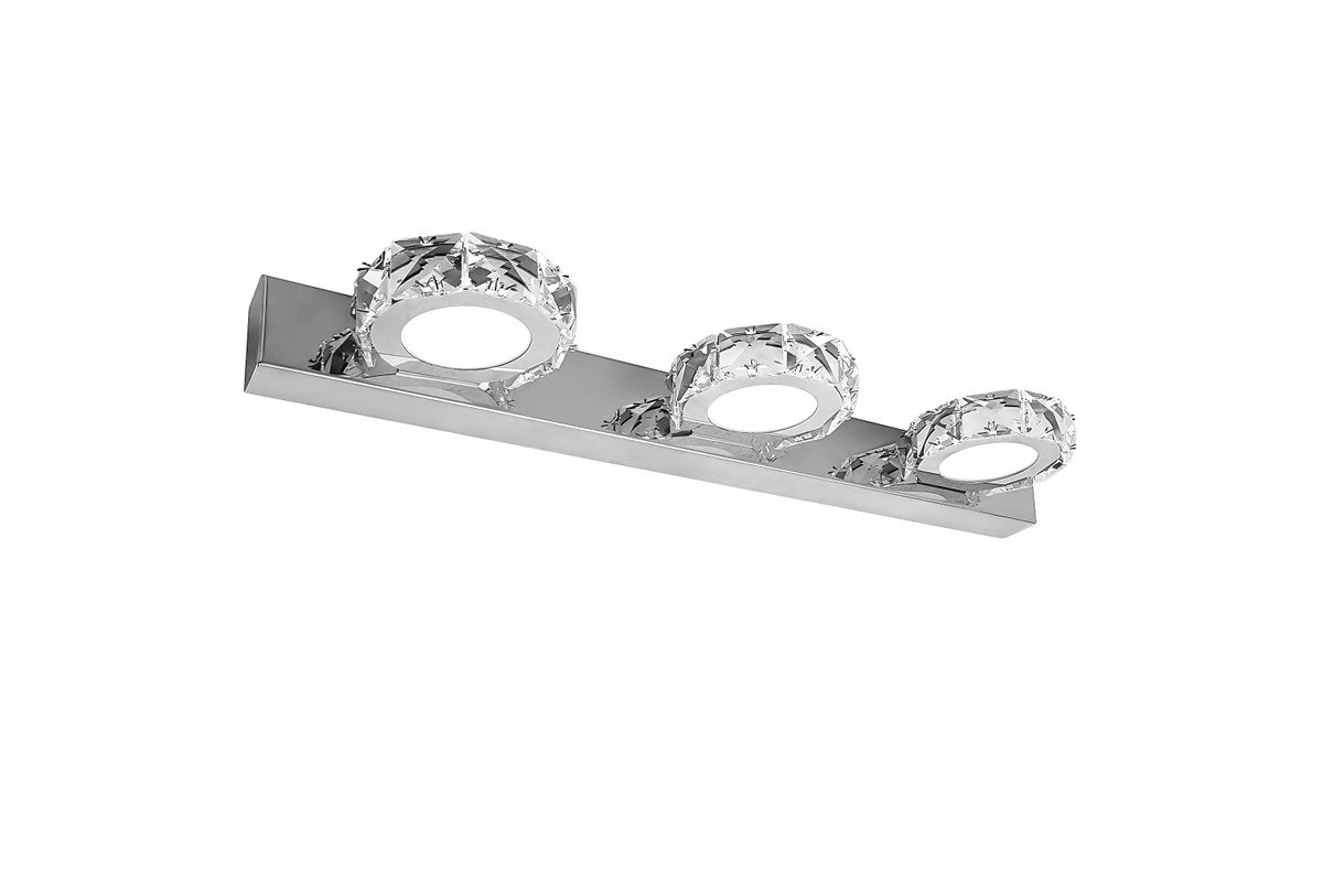 TOOLIGHT væglampe APP1938-3W LED Krom 12x12x46cm