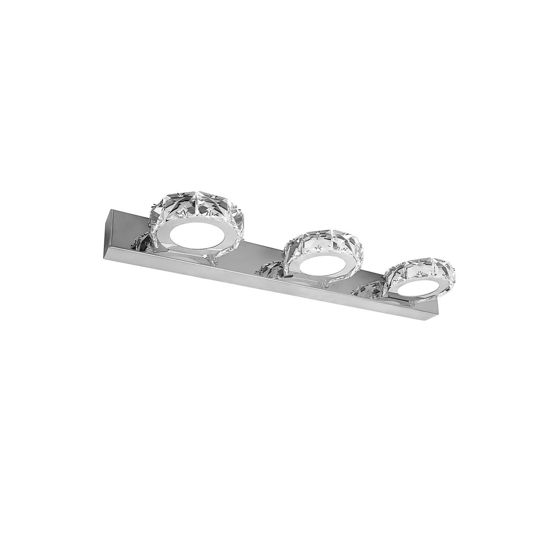 TOOLIGHT væglampe APP1938-3W LED Krom 12x12x46cm