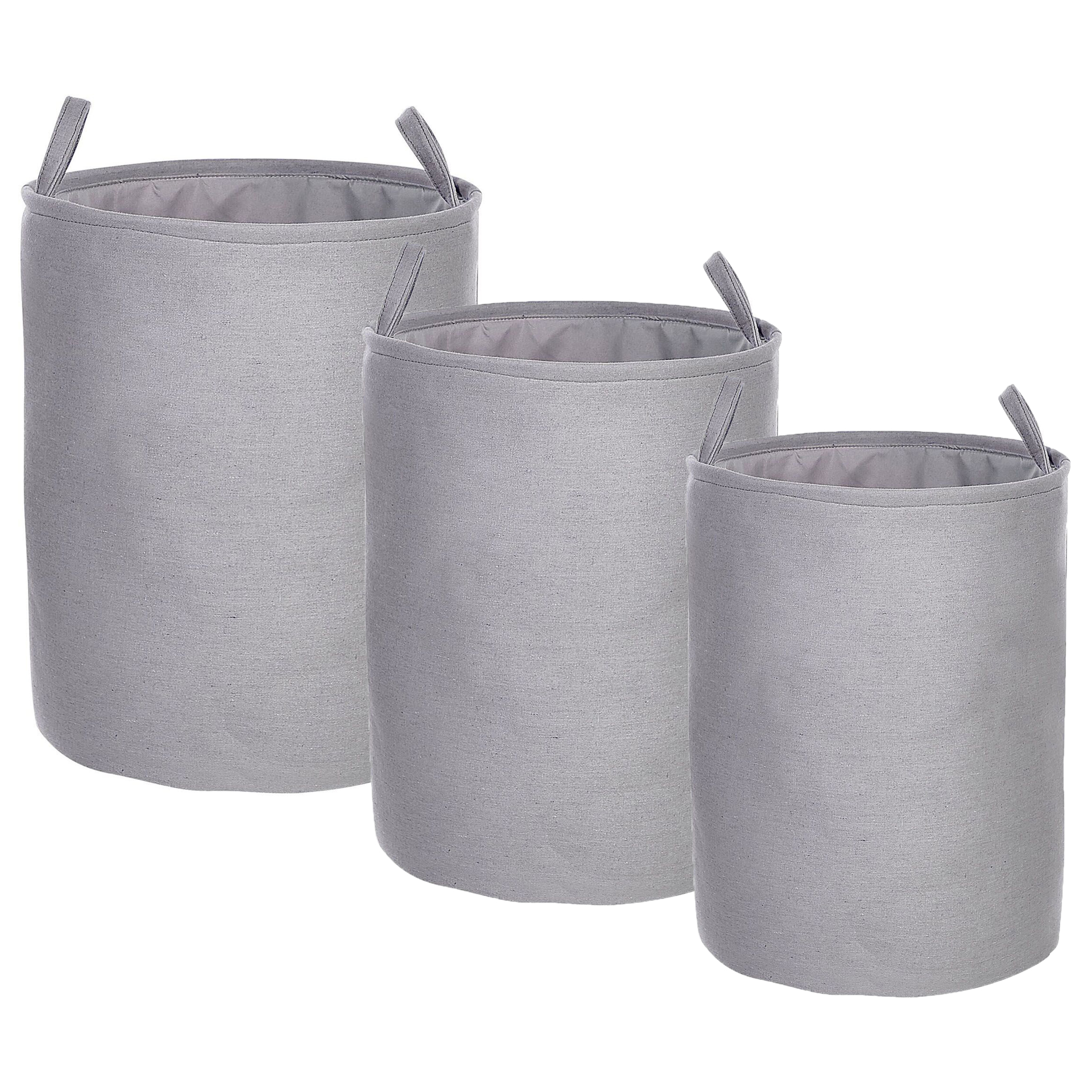 Sæt af 3 kurve ARCHA Bomuld Grå