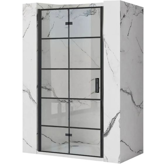 REA brusedør MOLIER 90 Sort, 2,3x90x190cm
