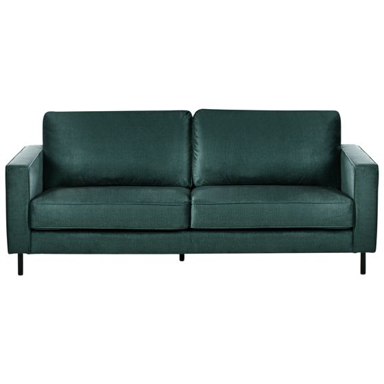 Sofa 3 personers SAVALEN Velour Mørkegrøn