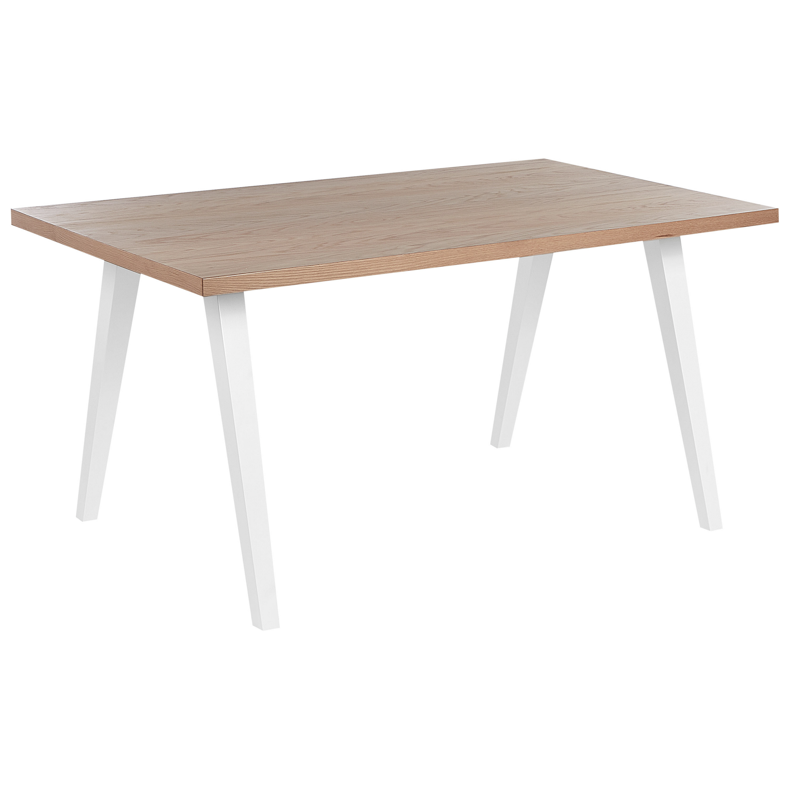 Spisebord LENISTER Brun/hvid 150 cm 90 cm