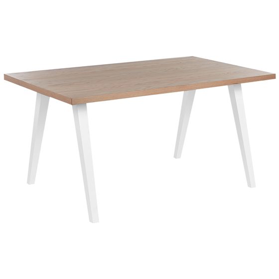 Spisebord LENISTER Brun/hvid 150 cm 90 cm